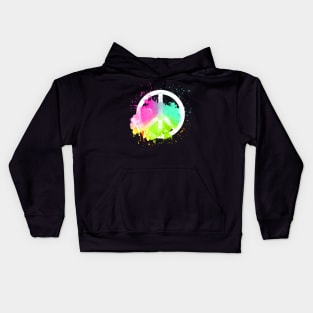 Peace of a Rainbow - Sherbet Kids Hoodie